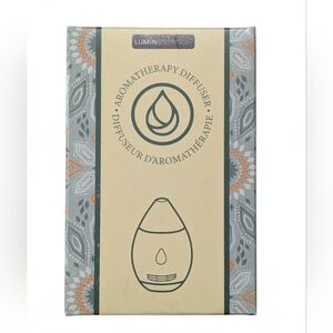 Luminess Aromatherapy Diffuser - Cream and Gray Pattern